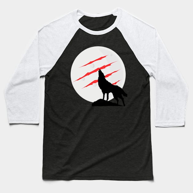 Wolf design tshirts Baseball T-Shirt by Infinite tees